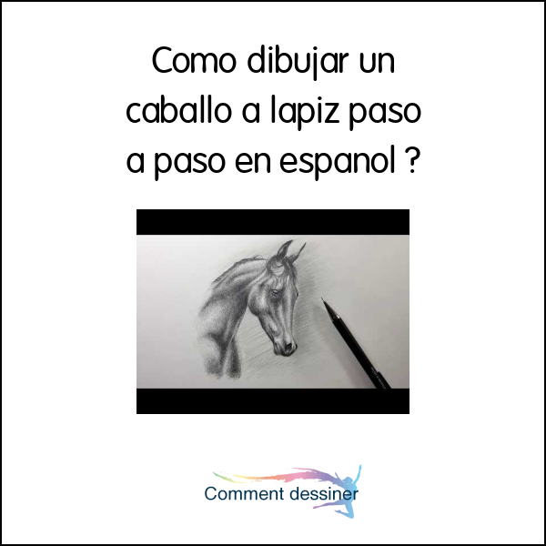 Como dibujar un caballo a lapiz paso a paso en español